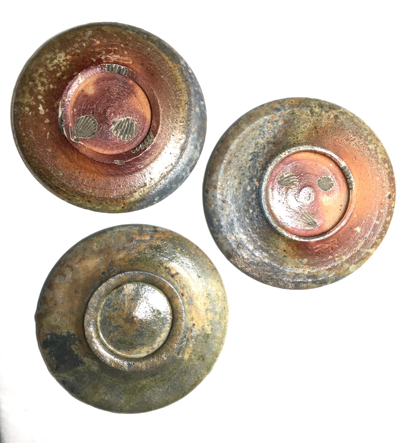 Set of 3 Woodfired plates 0001