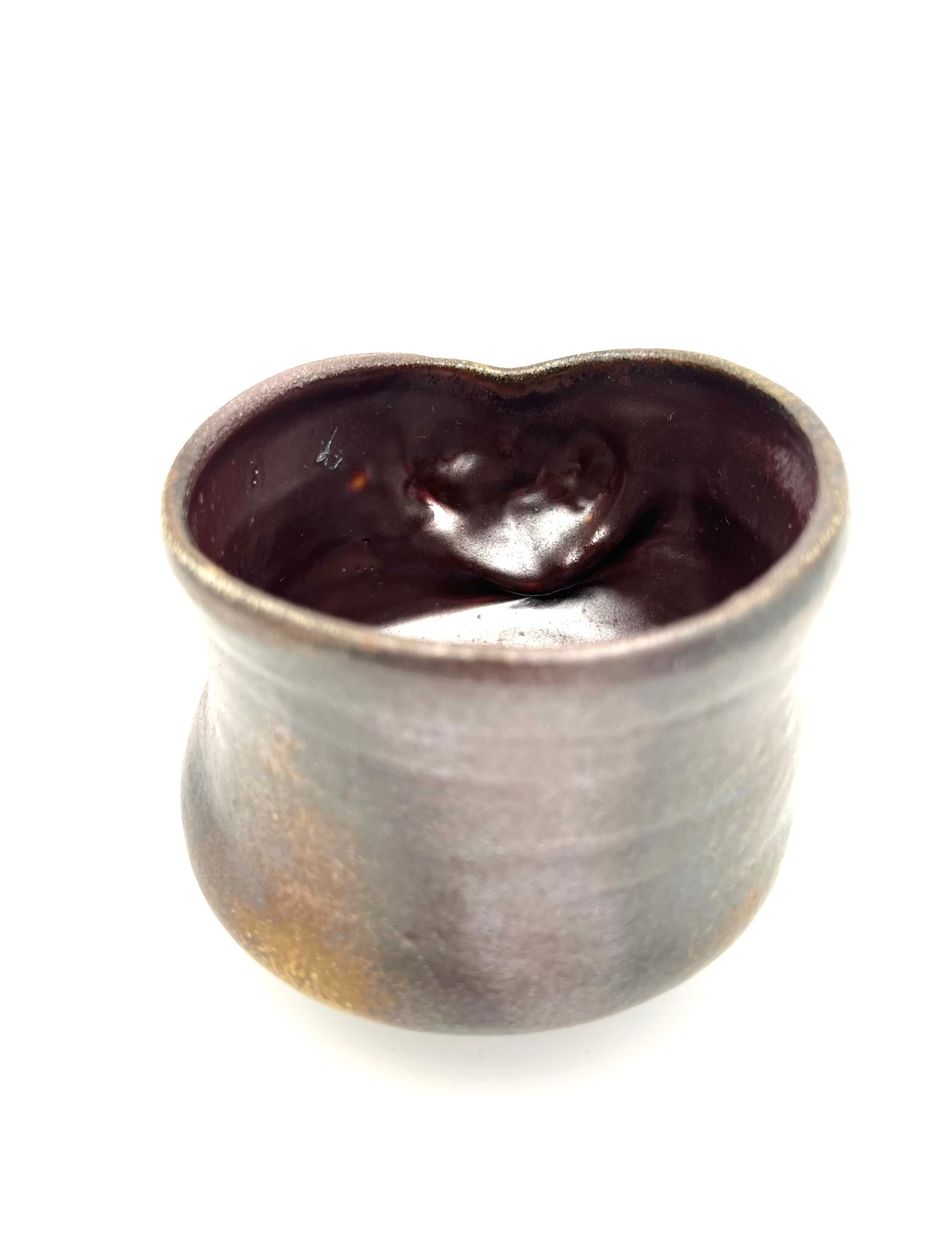 Dark Coral Woodfired Cup 1