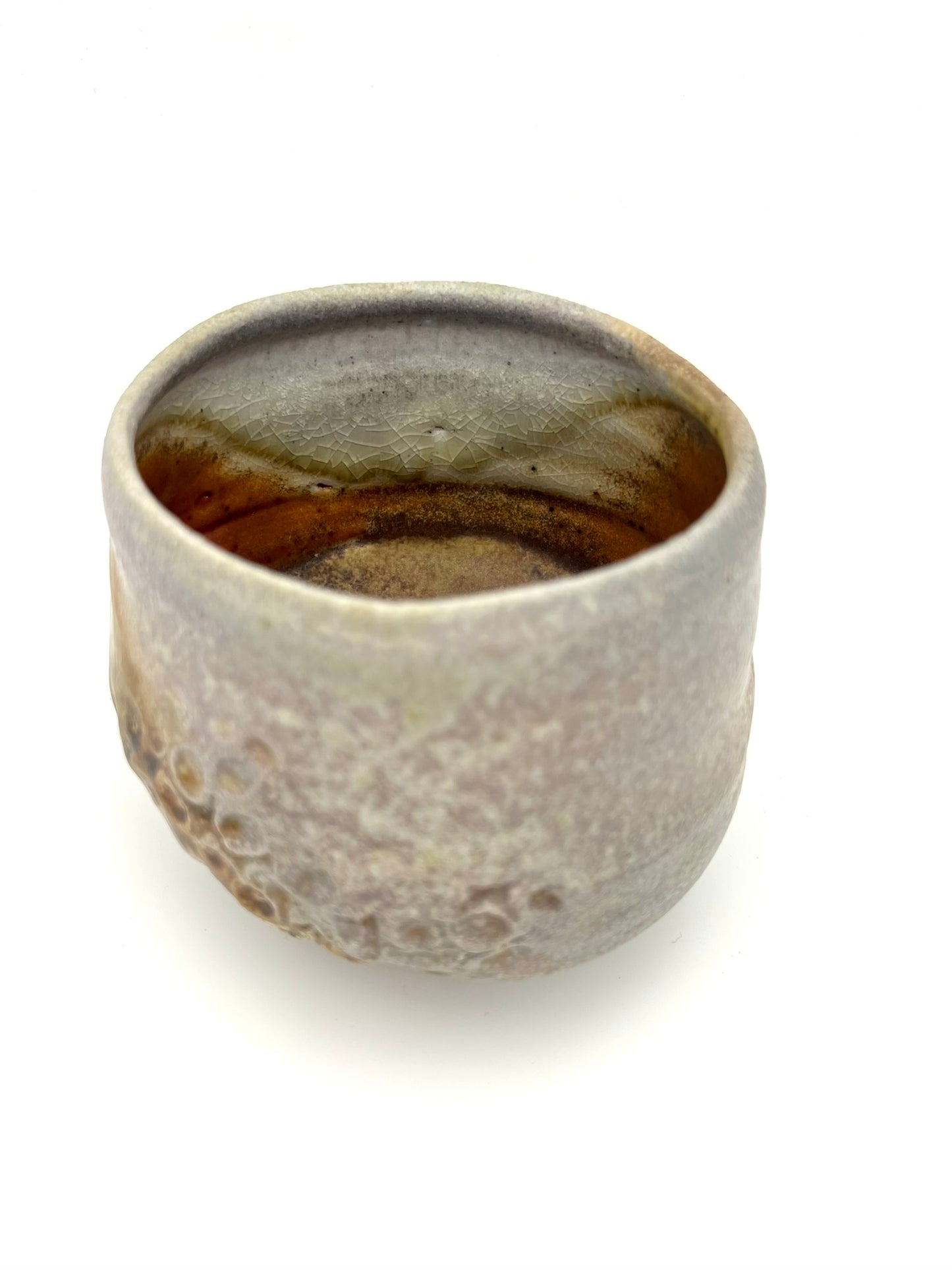 Woodfired Coral Tea Bowl