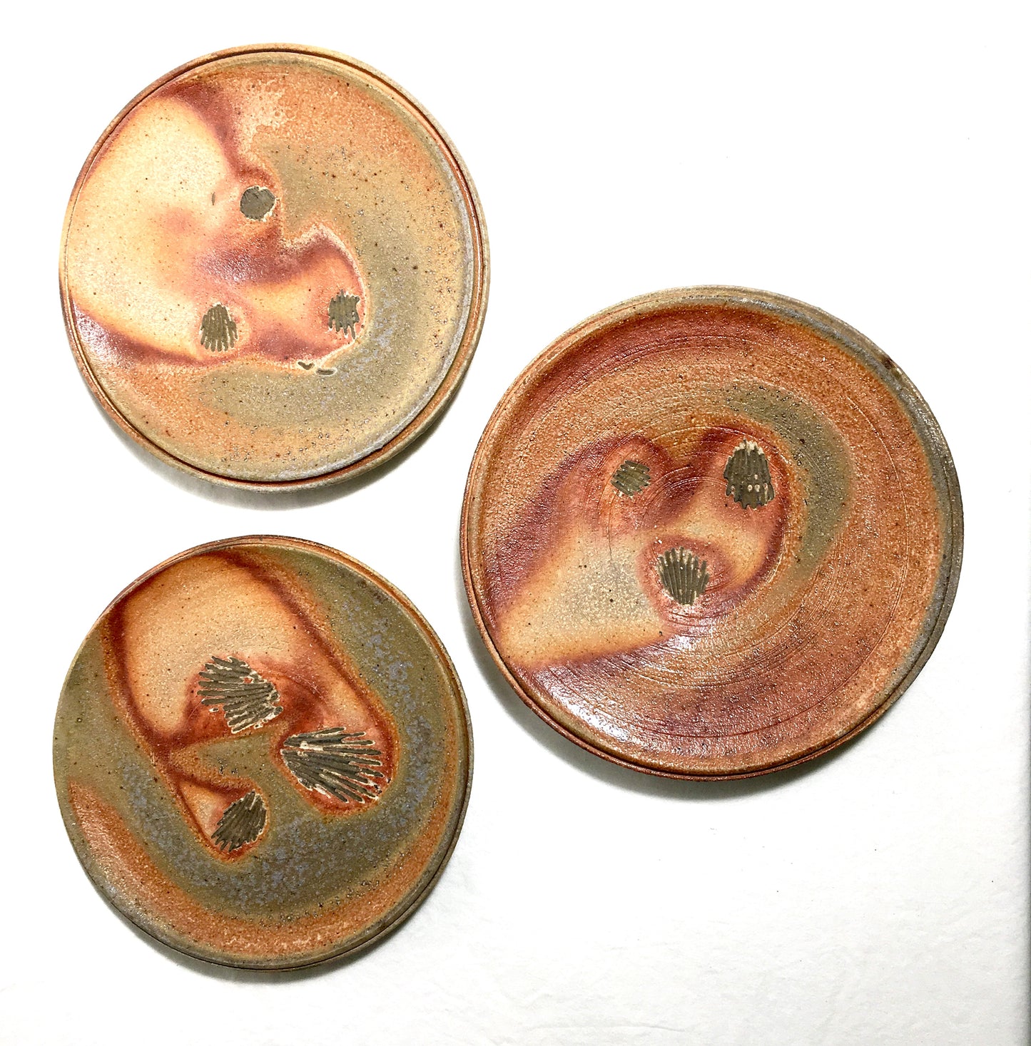 Set of 3 Woodfired Plates 0002