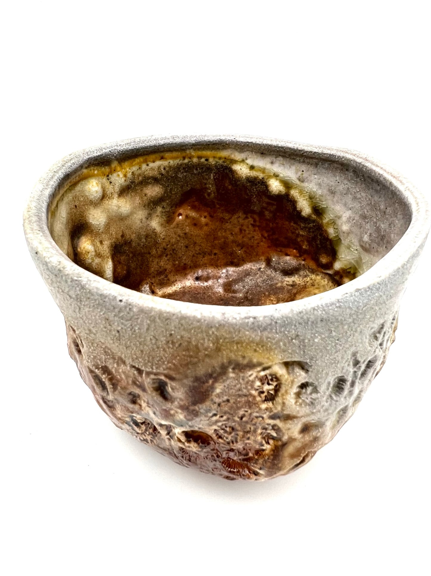 Woodfired Coral Tea Bowl 2